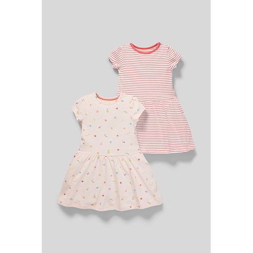 C&A Sukienka niemowlęca-bawełna bio-2 szt., Jasnoróżowy, Rozmiar: 68