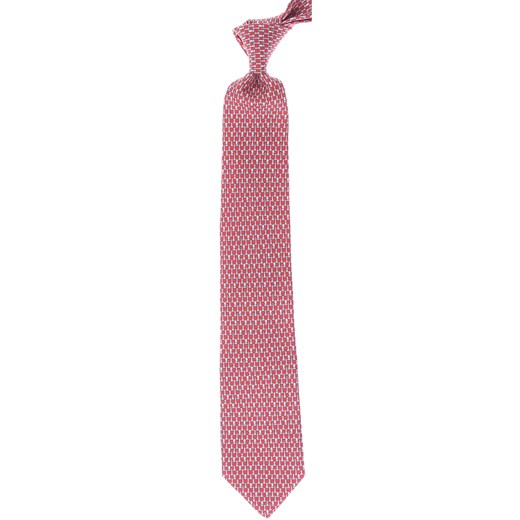 Krawat Salvatore Ferragamo różowy 