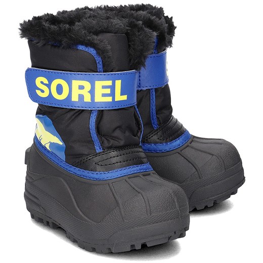 Buty zimowe dziecięce czarne Sorel śniegowce 
