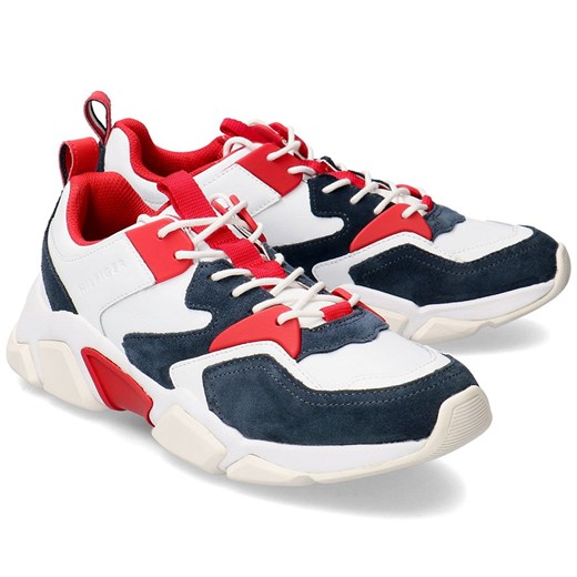 Tommy Hilfiger Chunky Material Mix - Sneakersy Męskie - FM0FM02384 020