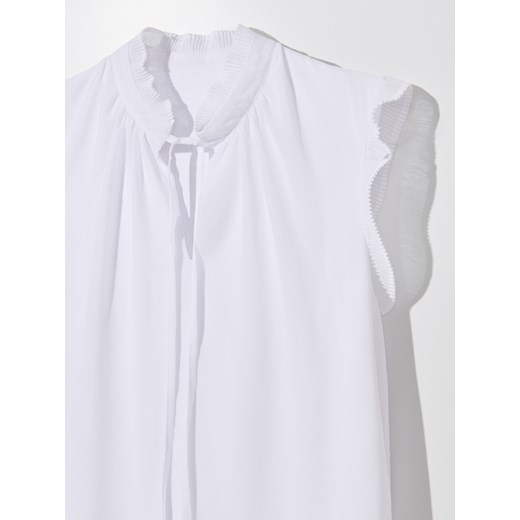 Mohito - Wiskozowa bluzka ze stójką - Biały Mohito  XL 