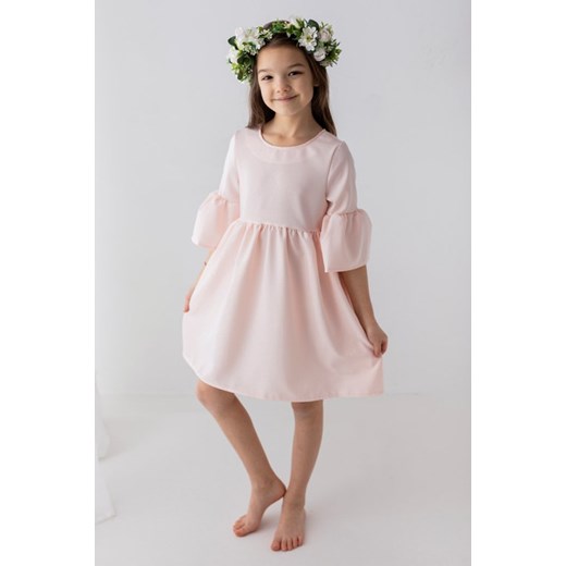 Pudrowa sukienka dla dziewczynki 104 Wiosna/Lato Wizytowe Myprincess / Lily Grey   myprincess.pl