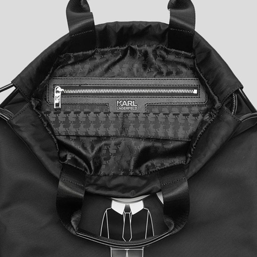 Worek Karl Lagerfeld Ikonik Nylon Flat Backpack 201W3090 999 Karl Lagerfeld sneakerstudio.pl