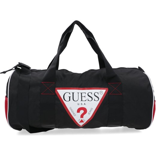 Shopper bag Guess bez dodatków sportowa duża 