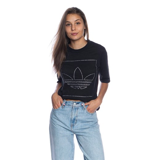 Koszulka damska Adidas Originals T-shirt czarna 32 okazja bludshop.com