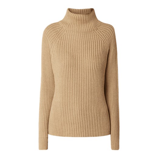 Sweter damski beżowy Drykorn casual bez wzorów 