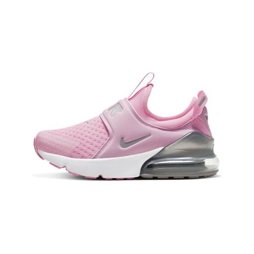 Buty sportowe dziecięce Nike bez wzorów różowe 
