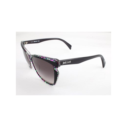 Damskie okulary przeciwsłoneczne w kolorze czarno-szarym ze wzorem