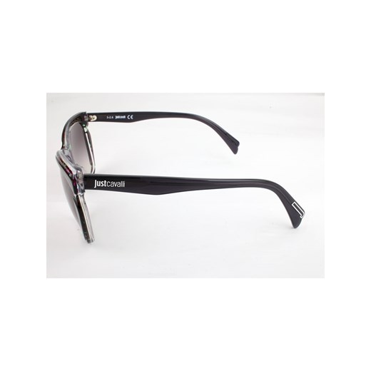 Damskie okulary przeciwsłoneczne w kolorze czarno-szarym ze wzorem