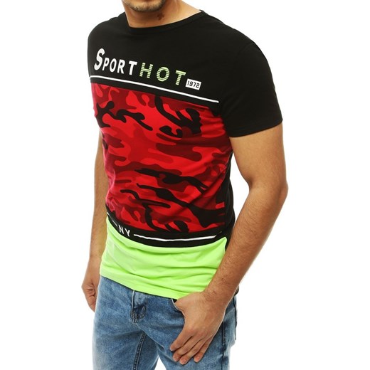 T-shirt męski Dstreet bawełniany z krótkimi rękawami z nadrukami 