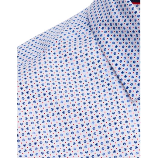 Koszula męska Dstreet wiosenna w abstrakcyjne wzory z długim rękawem 