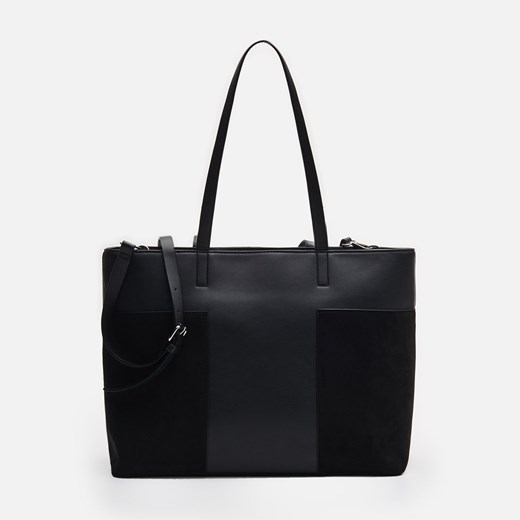 Shopper bag Cropp czarna duża elegancka