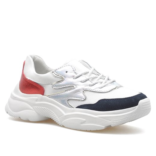 Sneakersy Filippo DP1410/20 WH RD Białe/Czerwone lico ze sklepu Arturo-obuwie w kategorii Buty sportowe damskie - zdjęcie 86311469