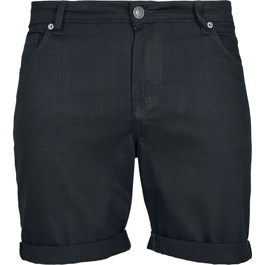 Urban Classics - 5 Pocked Slim Fit Denim Shorts - Krótkie spodenki - czarny   M 