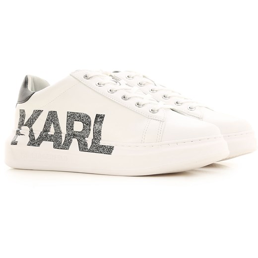 Trampki damskie Karl Lagerfeld białe na wiosnę 