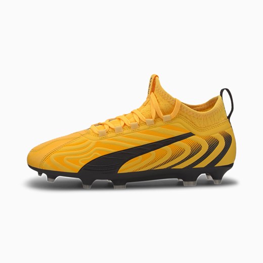 Buty sportowe dziecięce żółte Puma sznurowane 