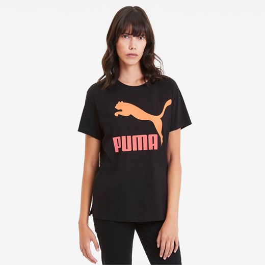 Bluzka damska Puma casual z krótkim rękawem z okrągłym dekoltem