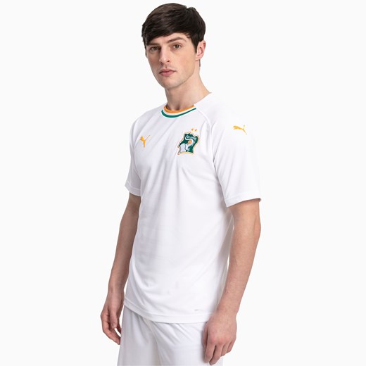T-shirt męski biały Puma z krótkim rękawem 