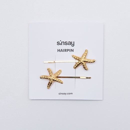 Sinsay - Spinki do włosów - Złoty  Sinsay One Size 