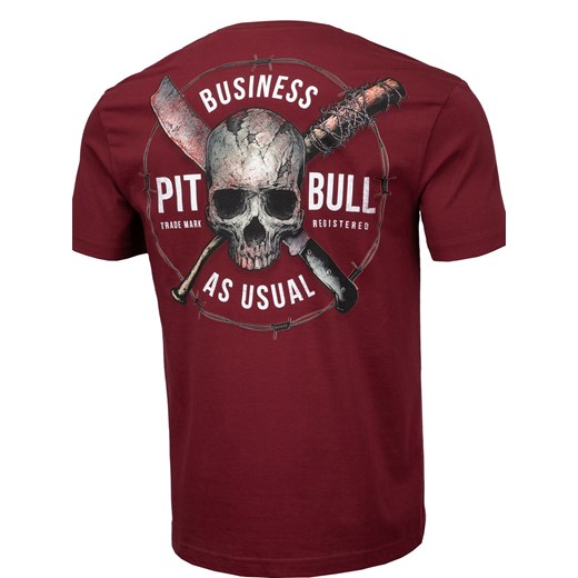 T-shirt męski Pit Bull West Coast z krótkim rękawem z bawełny 