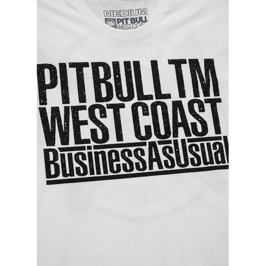 T-shirt męski biały Pit Bull West Coast z krótkim rękawem 