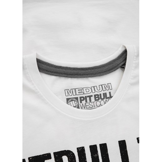 T-shirt męski biały Pit Bull West Coast z krótkim rękawem 
