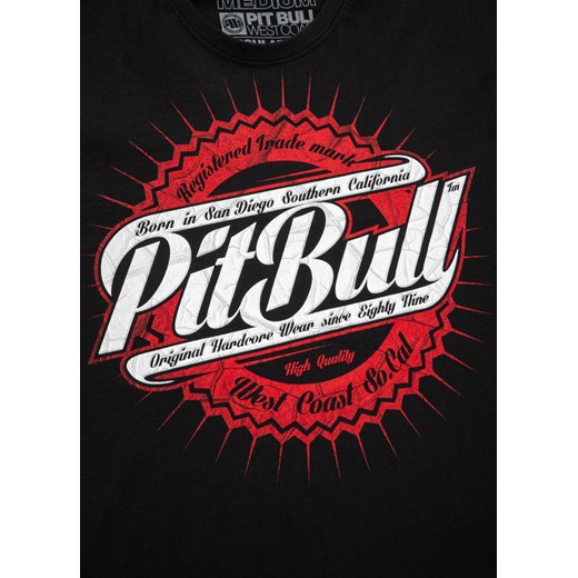 T-shirt męski wielokolorowy Pit Bull West Coast na lato z bawełny z długim rękawem 