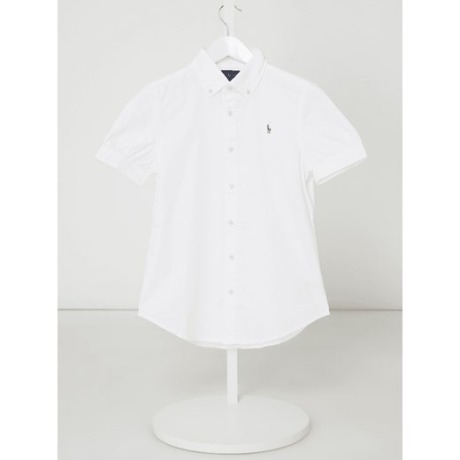 Bluzka dziewczęca biała Polo Ralph Lauren Childrenswear z krótkim rękawem 