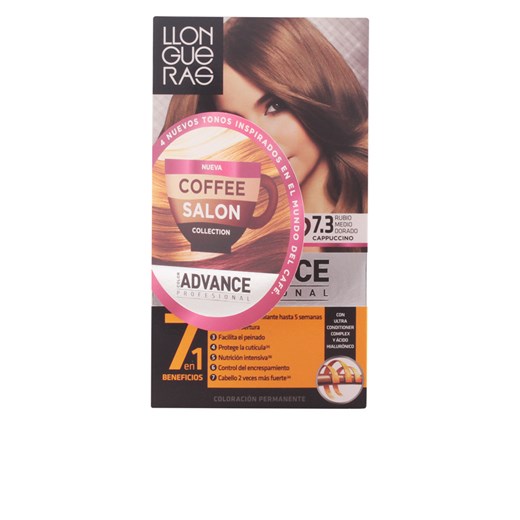 Kolekcja Llongueras Color Advance Coffee Salon Farba do włosów 7.3 Średni złoty blond