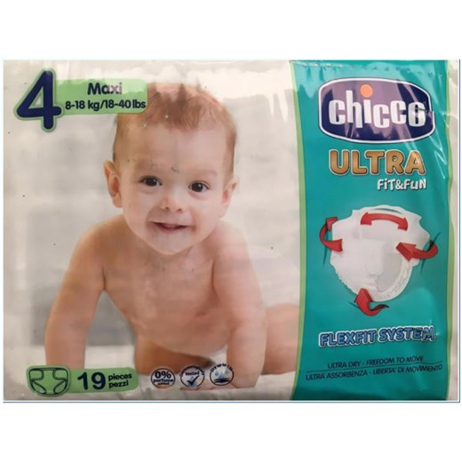 Chicco Dry Fit & Fun Maxi rozmiar 4 8-18 kg 19 sztuk