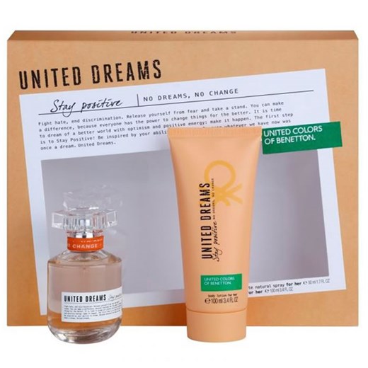 Benetton United Dreams Stay Positive Woman Woda toaletowa w sprayu 50ml zestaw 2 sztuki 2019