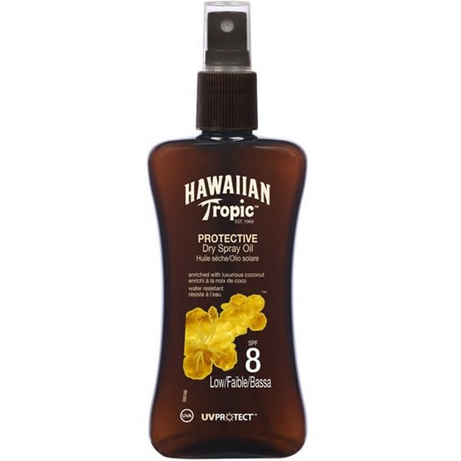 Hawaiian Tropic Protective Dry Spray Oil Spf8 Low 200ml