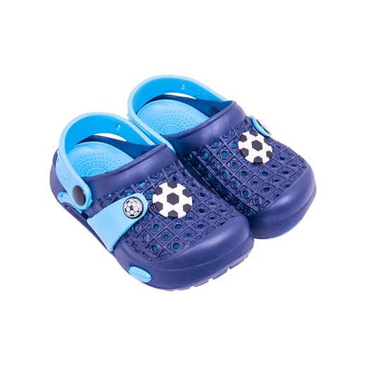 Buty ogrodowe chłopięce granatowo-błękitne