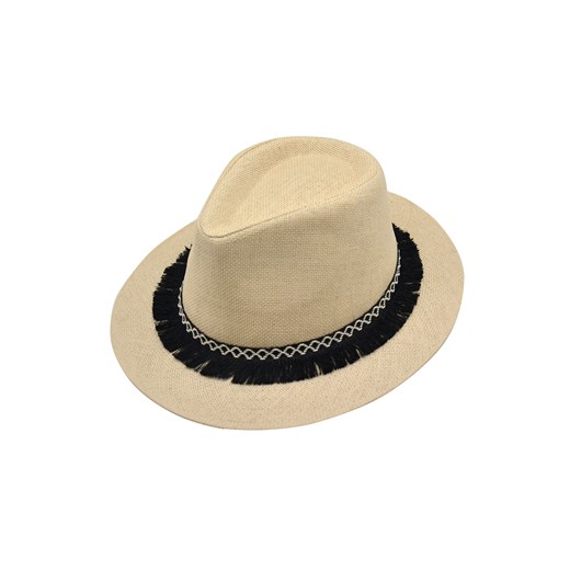Damski kapelusz Panama beżowy