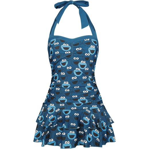 Ulica Sezamkowa - Cookie Monster - Kąpielówki - niebieski   XL 