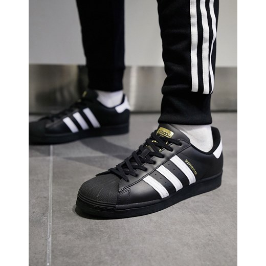 adidas Originals – New Superstar – Czarne buty sportowe-Czarny