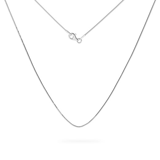 Srebrny łańcuszek linka diamentowana, srebro 925 : Długość (cm) - 50, Srebro - kolor pokrycia - Pokrycie platyną