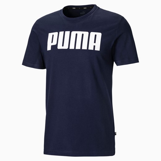 PUMA Koszulka Męska Essentials, Peacoat, Odzież Puma   wyprzedaż PUMA EU 