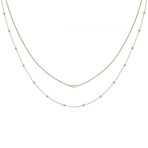 Naszyjnik CLUSE Essentielle Gold Double Chain Petite Hexagon Necklace CLJ21004