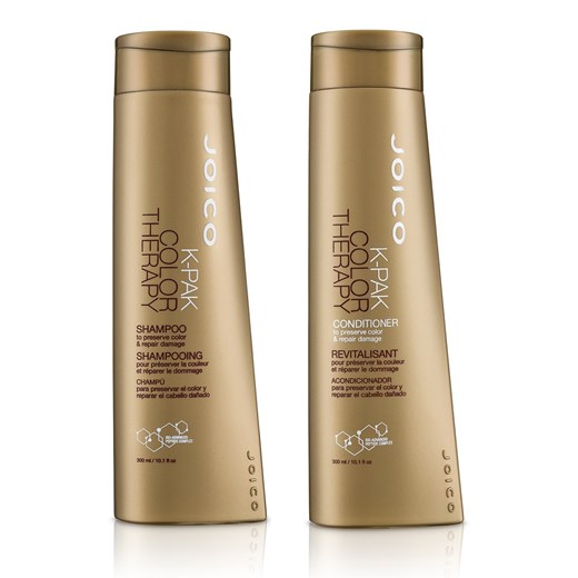 Joico K-Pak Color Therapy | Zestaw do włosów farbowanych: szampon 300ml + odżywka 300ml