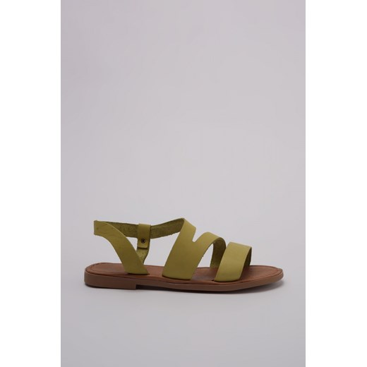 Sandały damskie Trendyol casual płaskie bez wzorów w Domodi Sandały damskie Trendyol bez wzorów eleganckie w Domodi