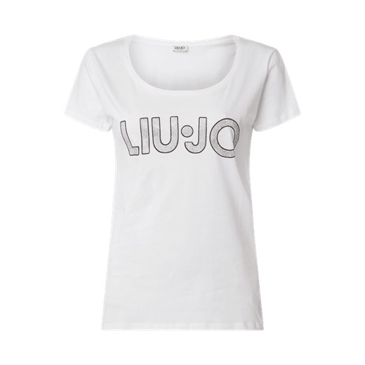 T-shirt z nadrukiem z logo Liu Jo  S Peek&Cloppenburg 