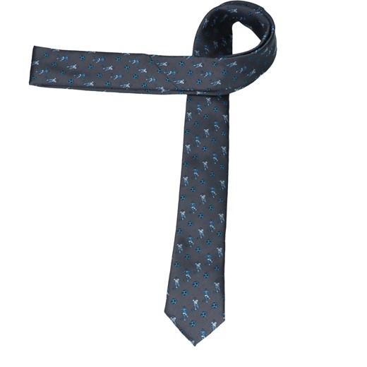 Krawat szary Dobrze Dodane w abstrakcyjne wzory 