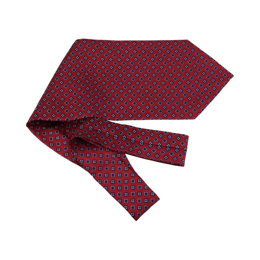 Krawat czerwony w abstrakcyjnym wzorze 