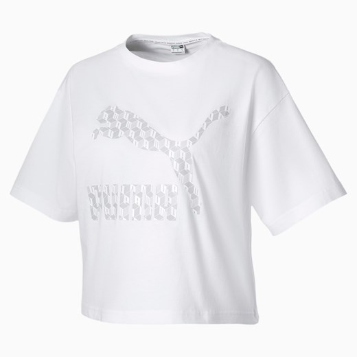 PUMA Damska Koszulka Summer Luxe Style, Biały, Odzież