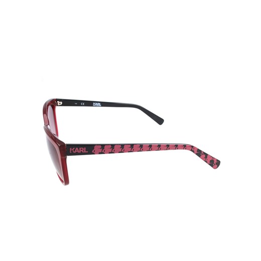 Damskie okulary przeciwsłoneczne w kolorze czerwono-czarnym