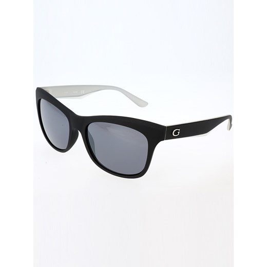 Damskie okulary przeciwsłoneczne w kolorze czarno-srebrnym