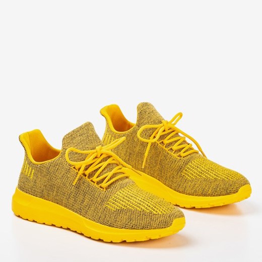 Żółte sportowe buty męskie Siro - Obuwie Royalfashion.pl  44 
