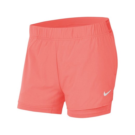 Szorty różowe Nike sportowe z aplikacjami  