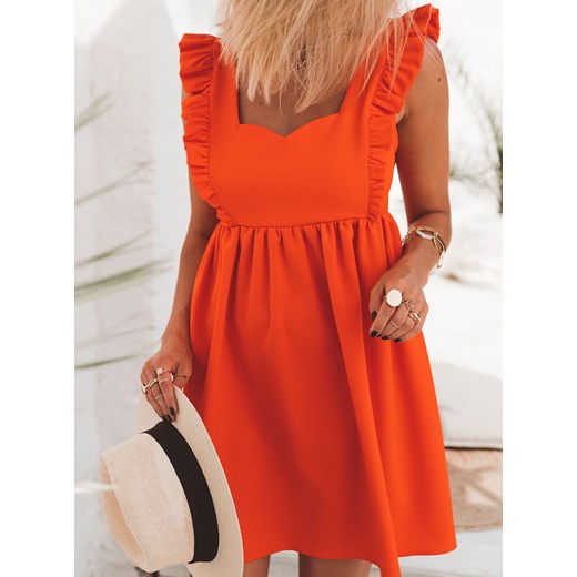 Sukienka pomarańczowy Selfieroom mini z elastanu 
